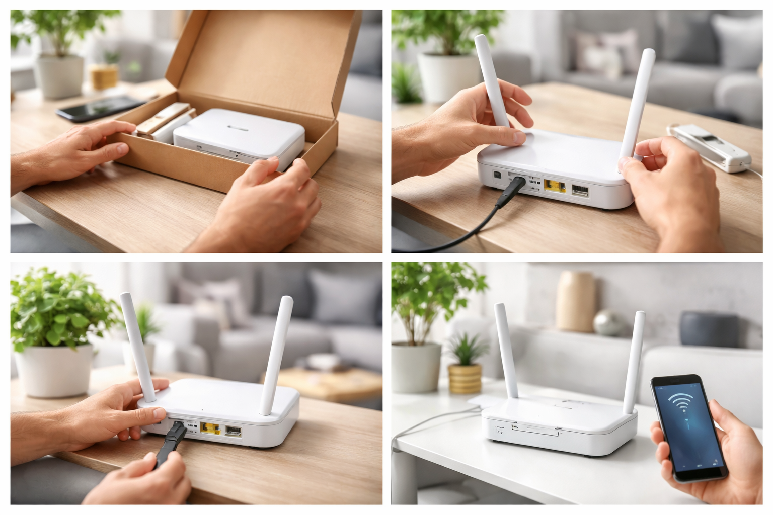 Easy plug and play setup for DStv Internet